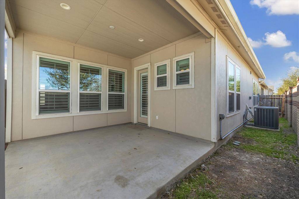 Another view of covered patio.