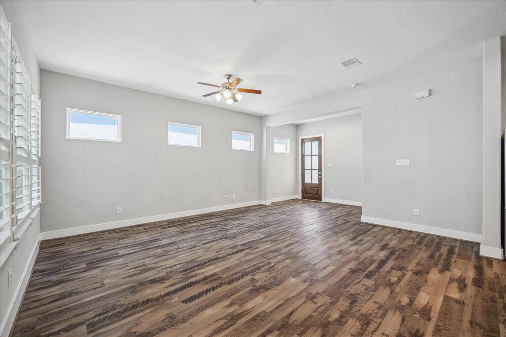 Another view of open living room.