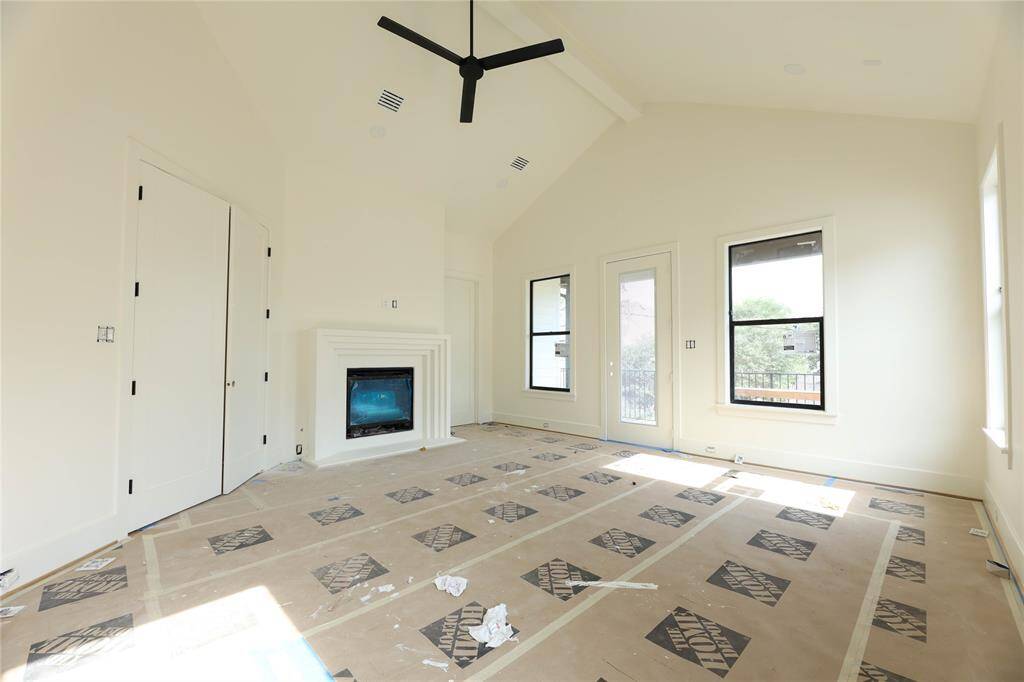 Primary Suite offers a double door entrance, Fireplace hearth, private 2nd story balcony & incredible en-suite / Walk-in closet.