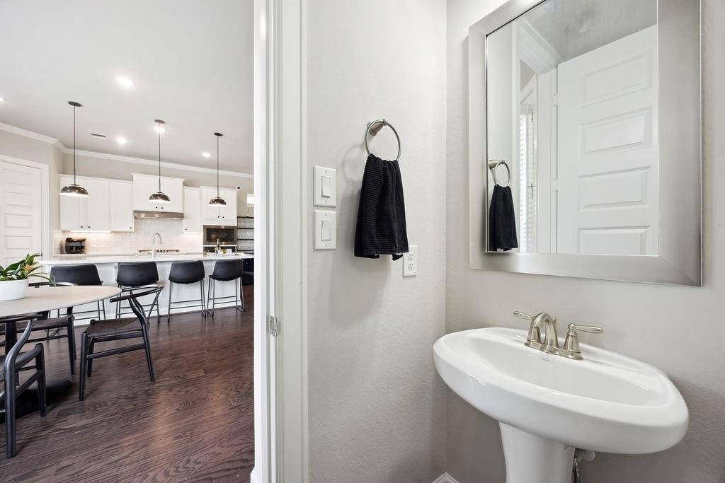 Second floor powder bathroom