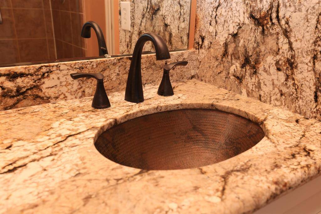Upgraded copper sink with brushed copper  faucet