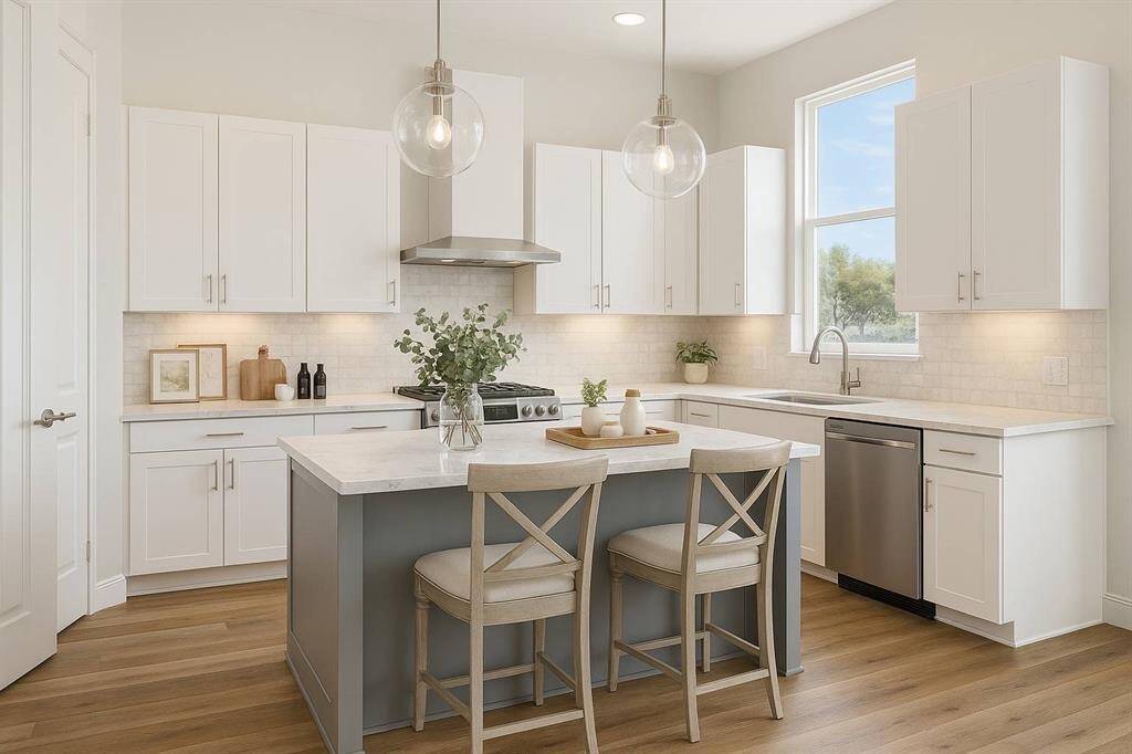 Elevate your culinary experience int his breathtaking modern kitchen where form meets function