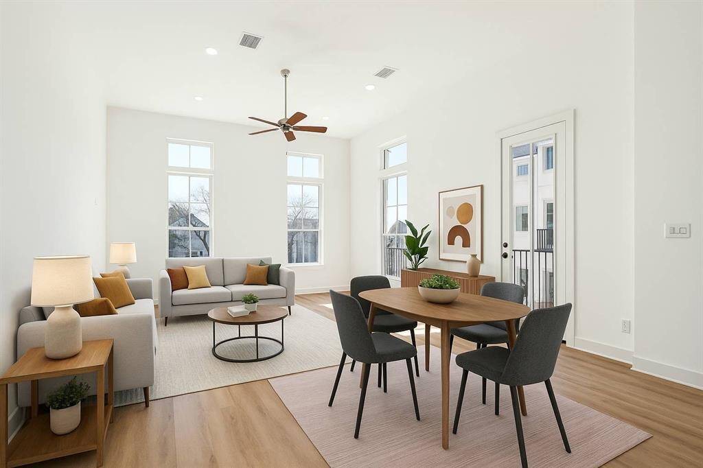 You’ll love the very New York loft style high ceilings. Lots of windows and tons of light in this Jamye floorplan.