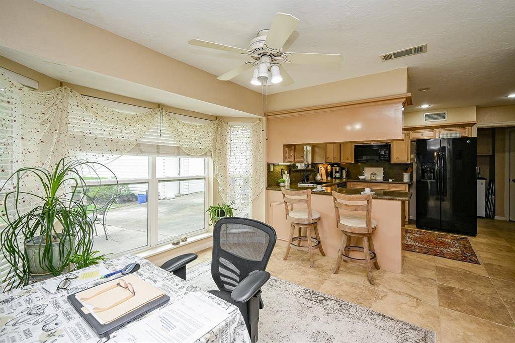 Bay window in the breakroom