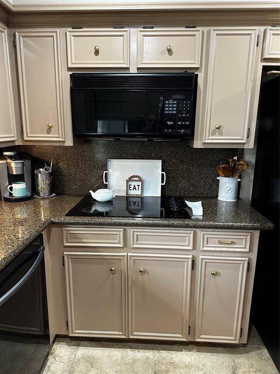 Custom built-in desk with granite counters