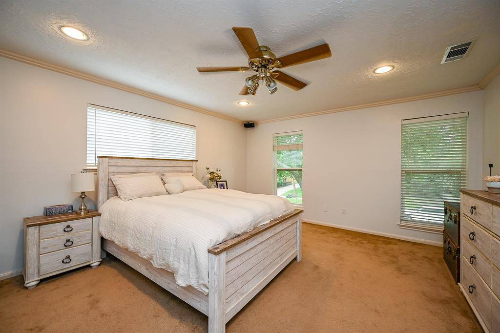 Oversized primary bedroom