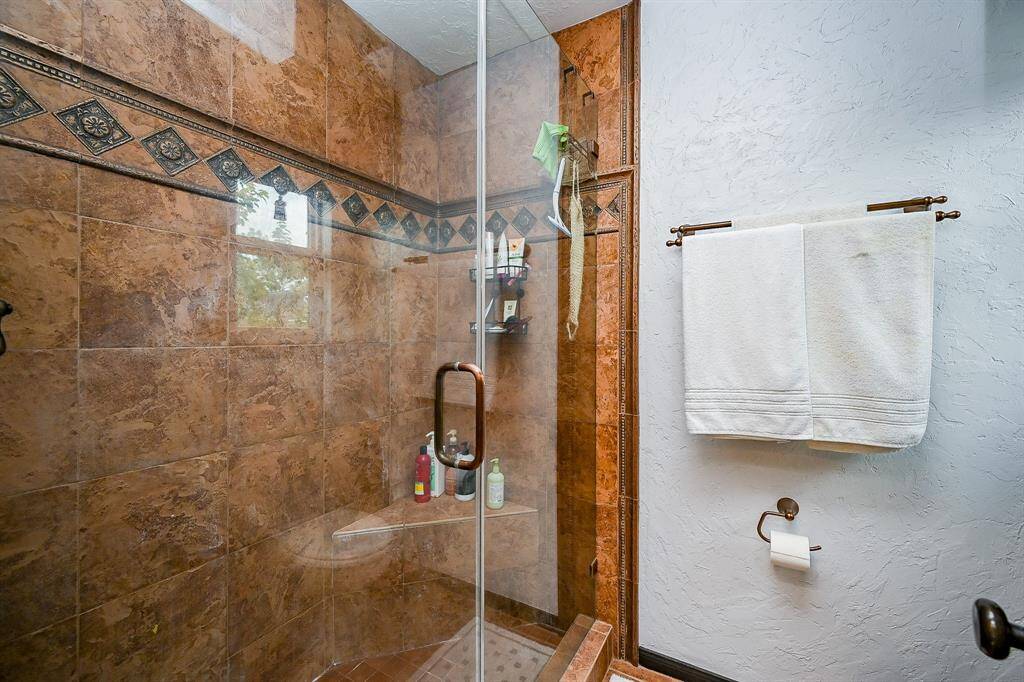 Oversized walk-in shower