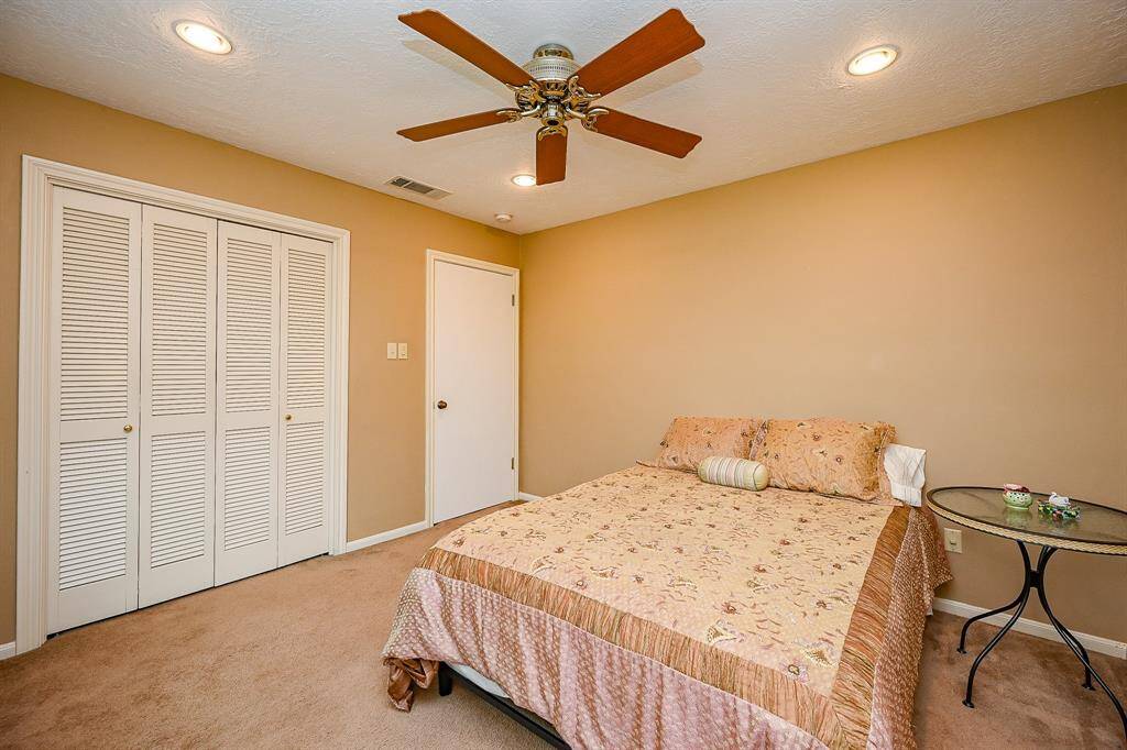 Fourth bedroom with large closets