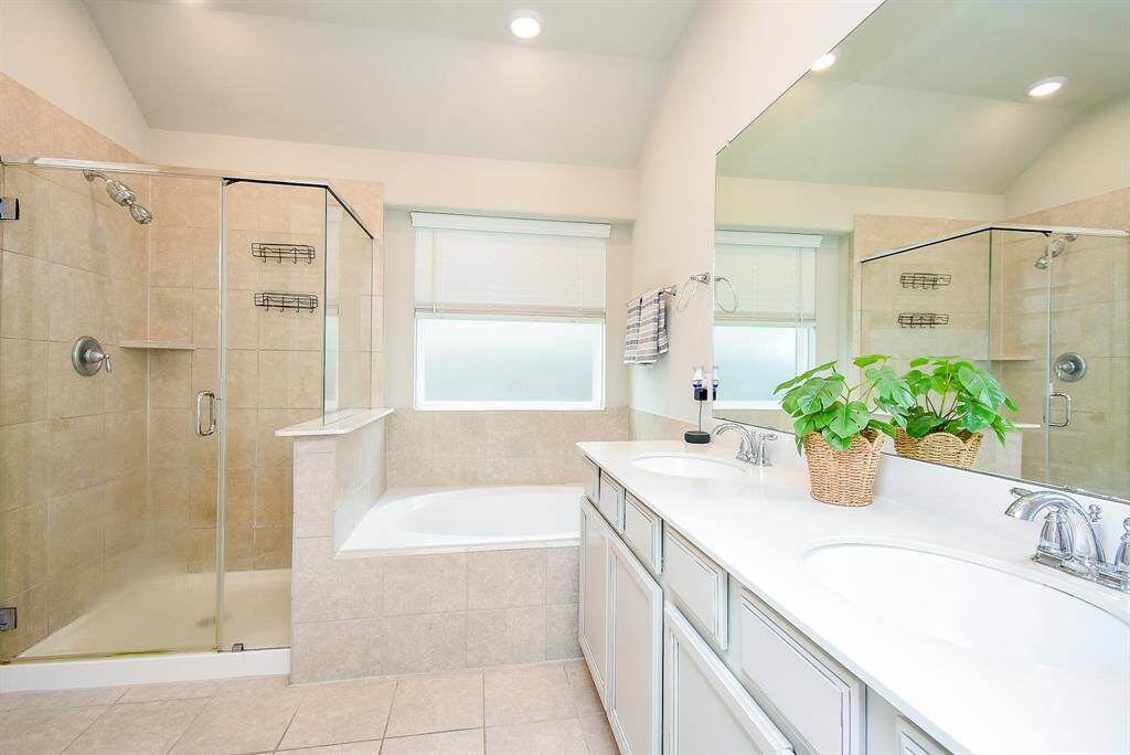 Make it a simple brisk shower or a long soak after move in day comes to an end!