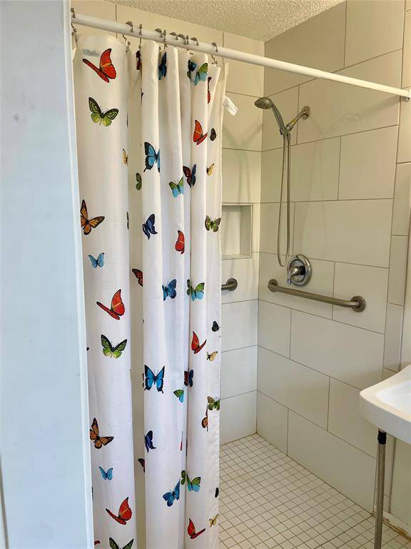 Shower is wheelchair accessible.