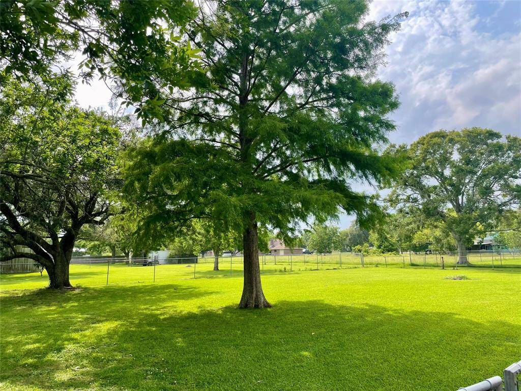 Large trees, beautiful rectangular shaped lot.