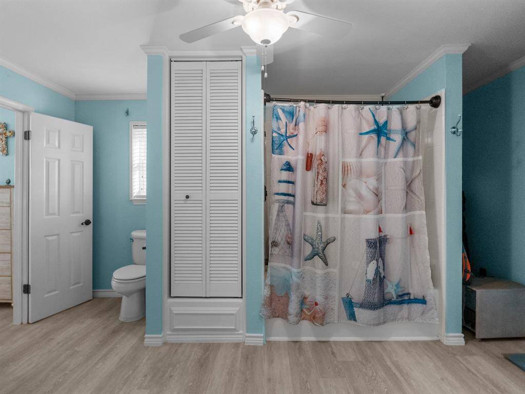 The shower to the primary bathroom has been sealed so that mold cannot grow.