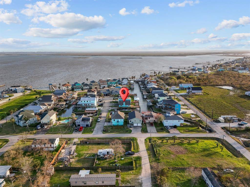 This view shows Dickinson Bay which goes directly into Galveston Bay.