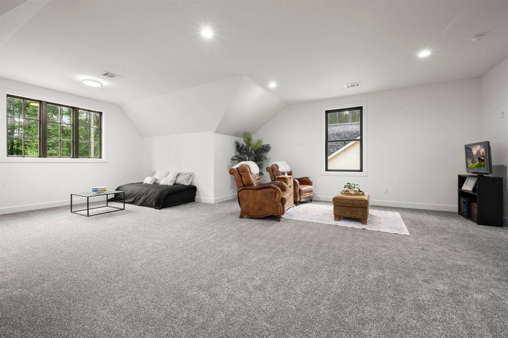 Recessed lighting throughout.