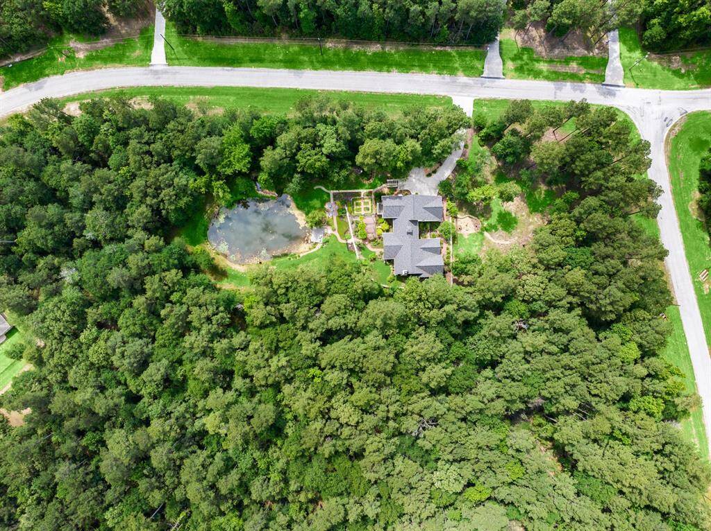 Aerial view of the 3+ acre homesite