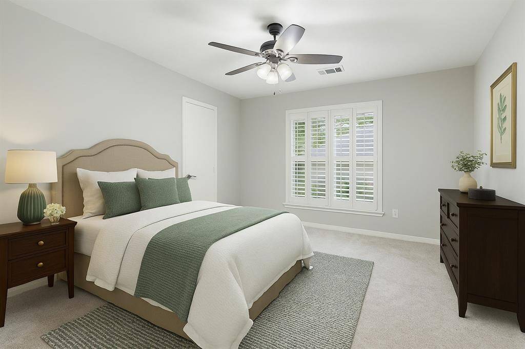 Virtually Staged secondary bedroom.