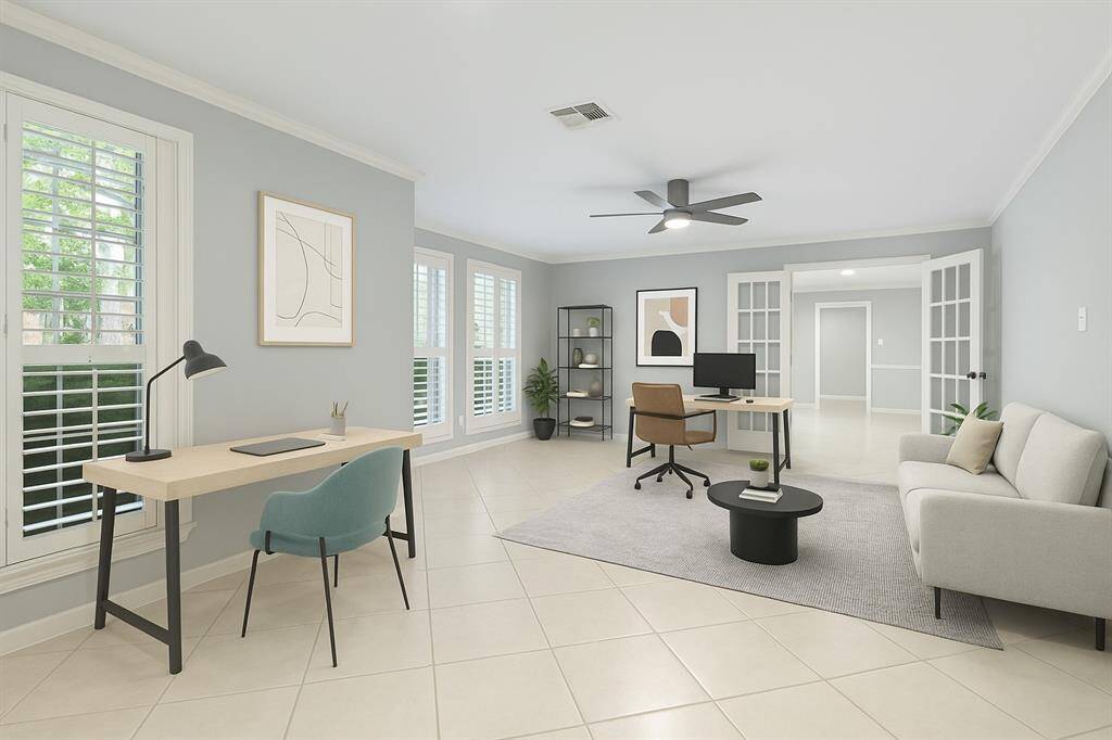 Virtually Staged Flex Room - So many possibilities, office or 2nd bedroom down.