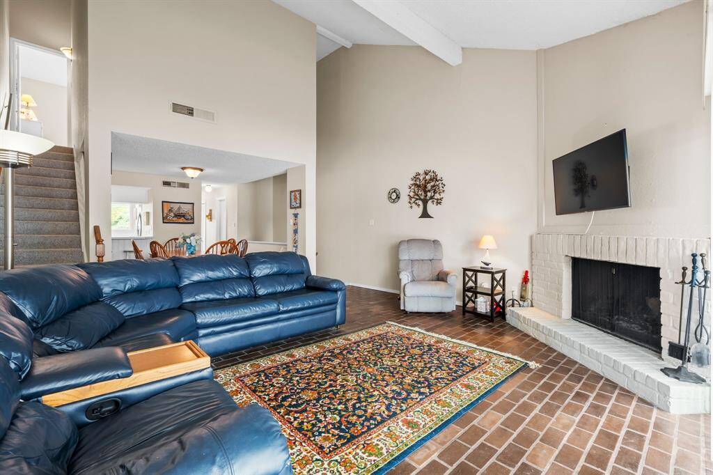 Living Room and view of stairs to Level 3