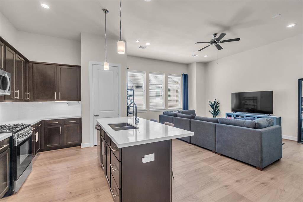 Easy to entertain in your open concept kitchen.