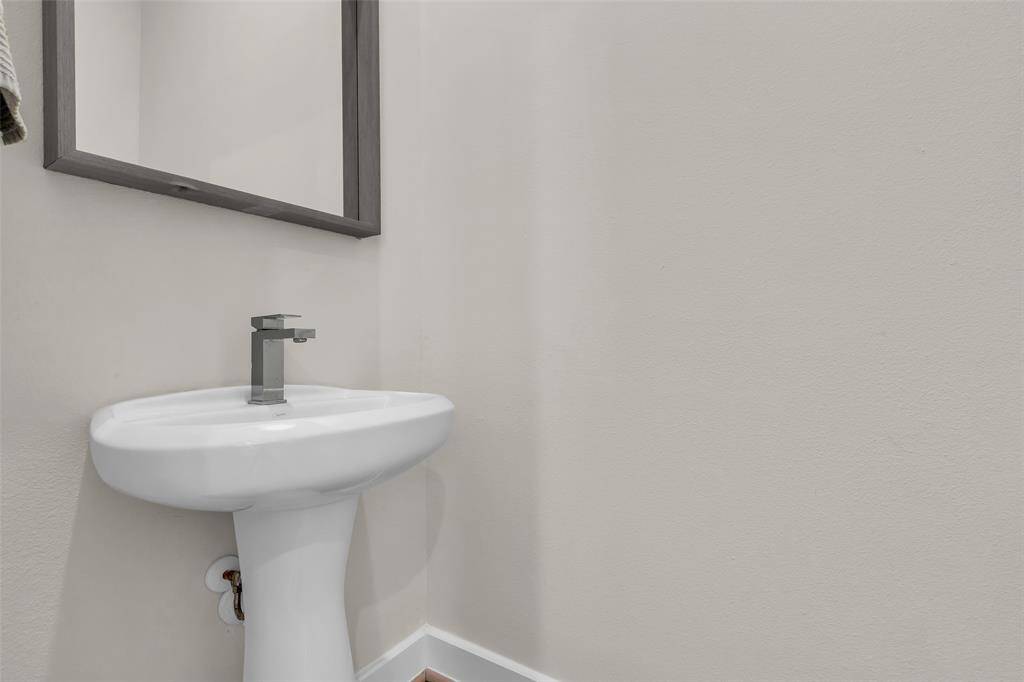 Half bath conveniently located on second floor.
