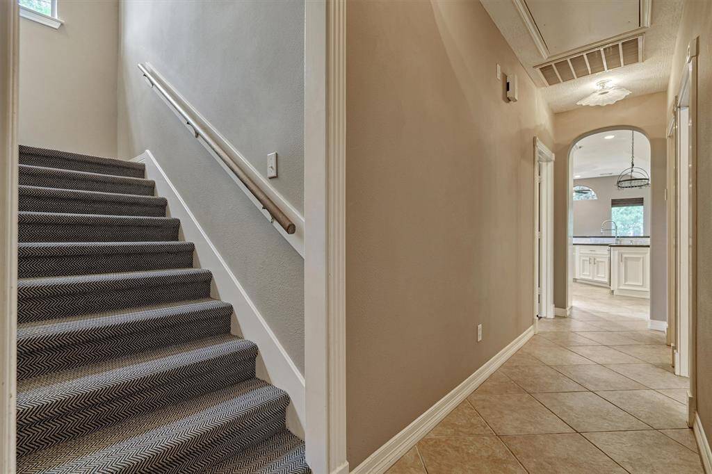 Stairway to the second floor.