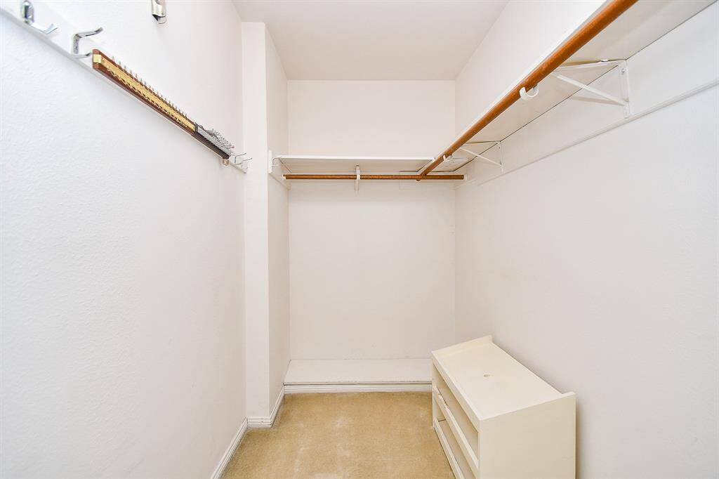 There is great closet space in the primary suite.