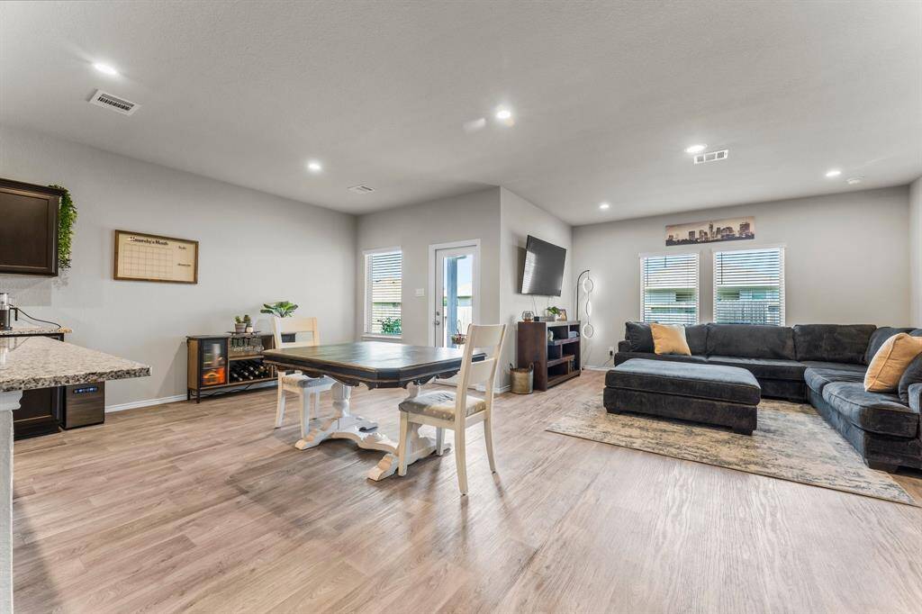 Open concept design for easy entertaining.