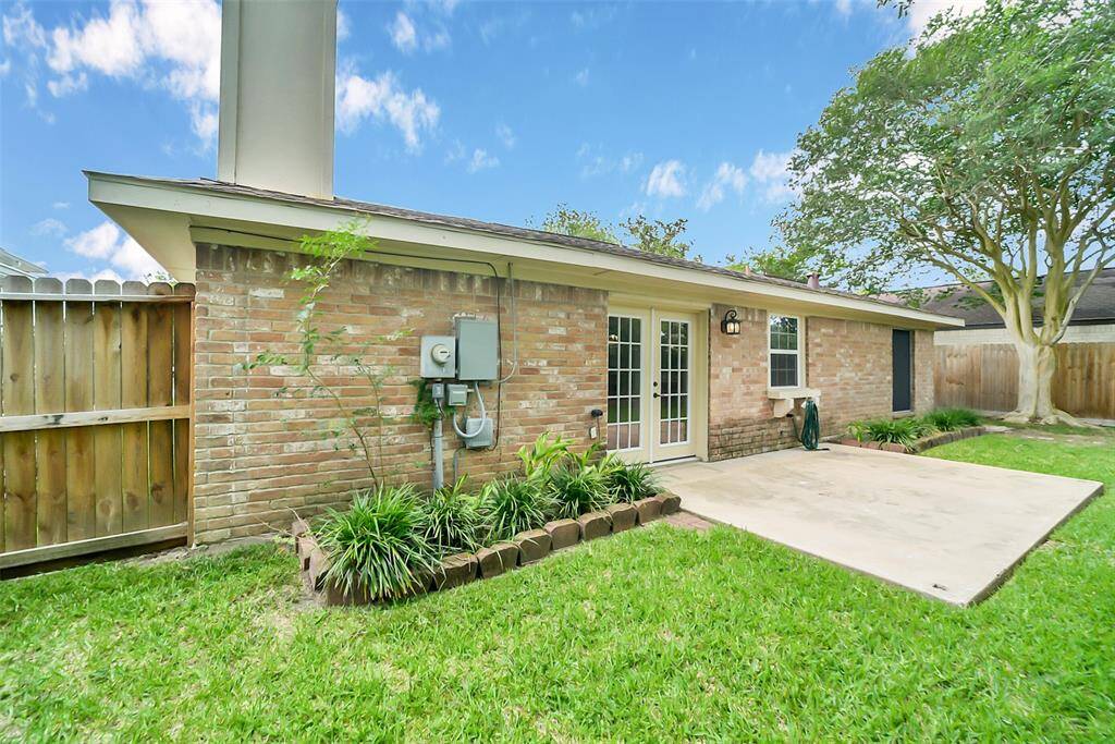 Backyard leads to around the home