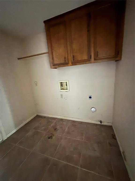 This utility room is in between the kitchen and the garage