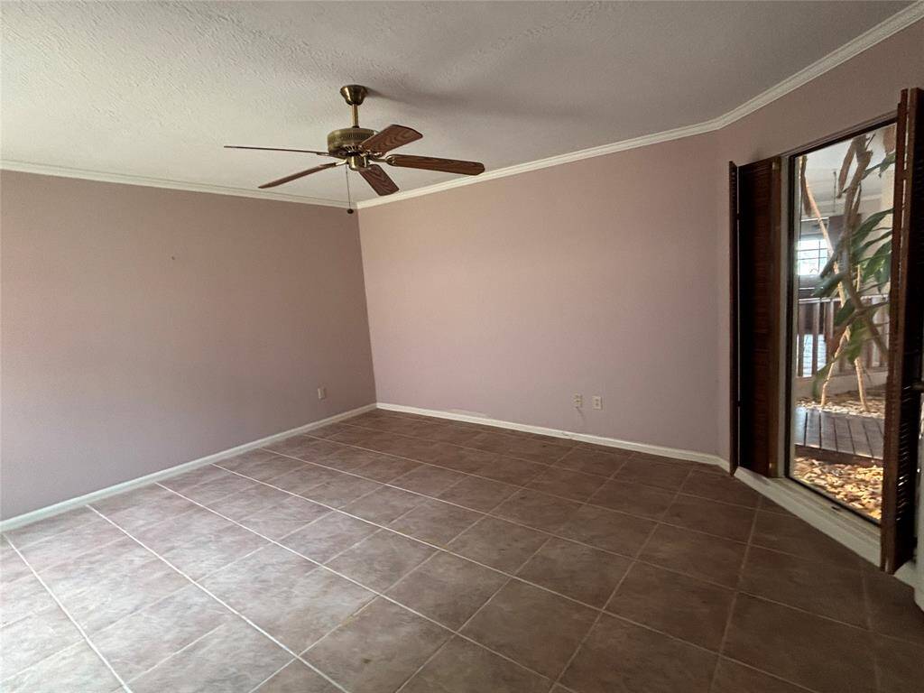 We are in the primary and the lighting is so uplifting! Do you see the window that allows for a view of the den and the entry? You can close the window covering if needed yet isn't it gorgeous?