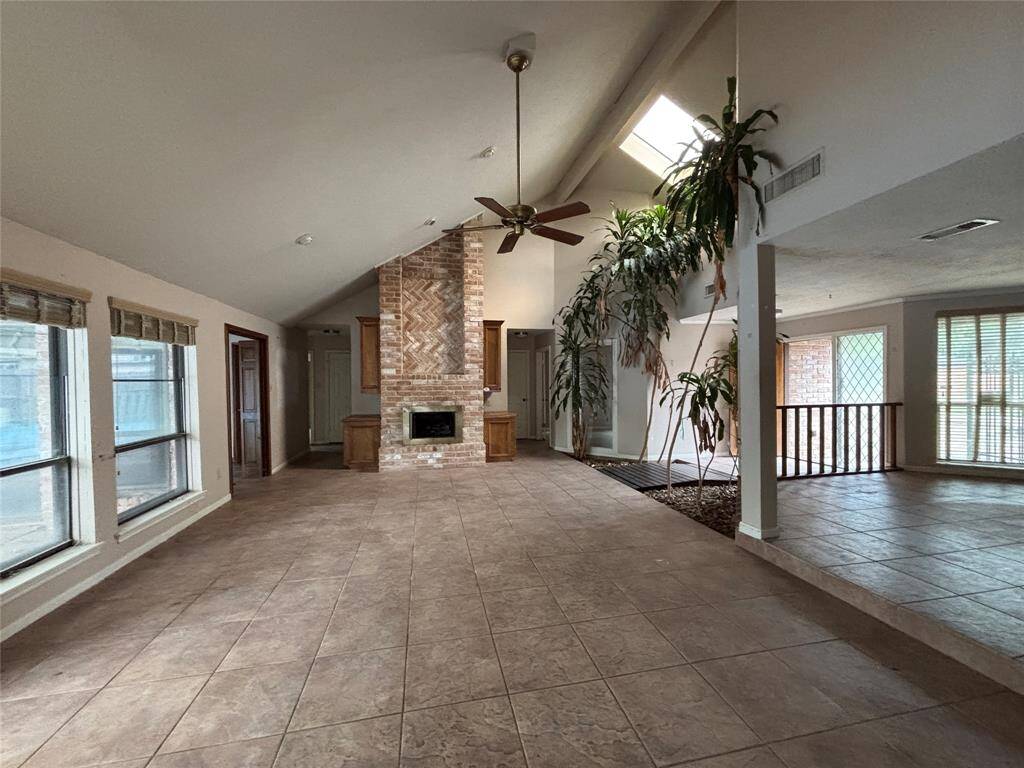 Your den is sprawling and bright.