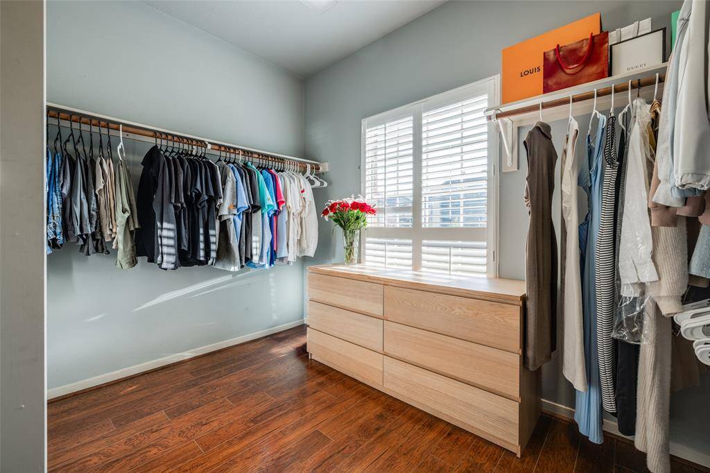 Walk In Closet plenty of space attached to primary bath