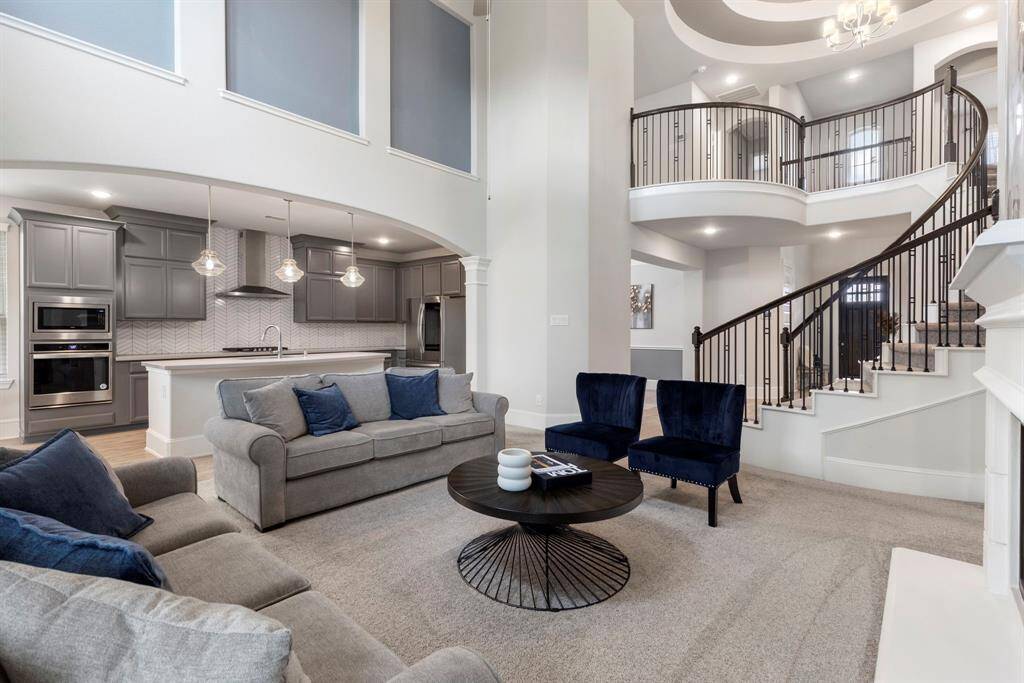 The Kitchen opens to the Family room for seamless space for gatherings.