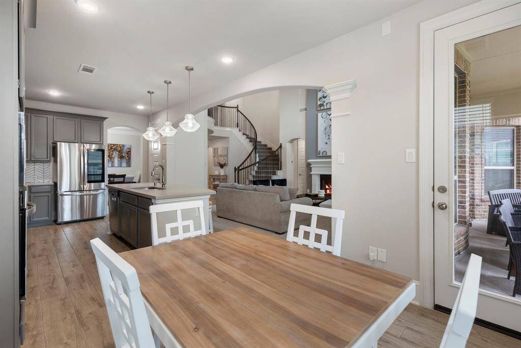 From the Breakfast room, you can see how the space is open concept.