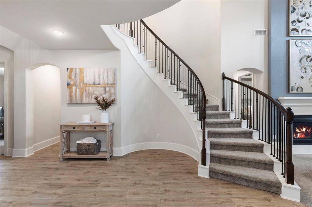There are such lovely spaces to showcase decor in this captivating home.