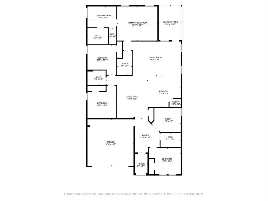 Detailed floor plan to provide clear layout and flow of the home.