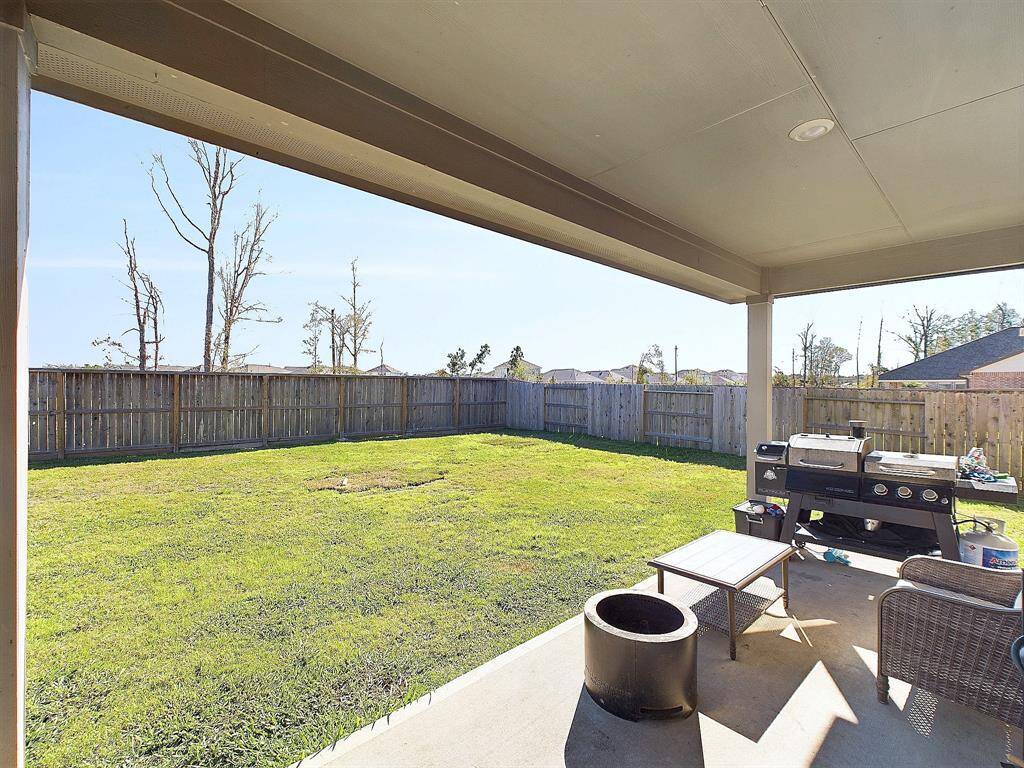 This patio is 20x9!  No BACK NEIGHBORS EVER!