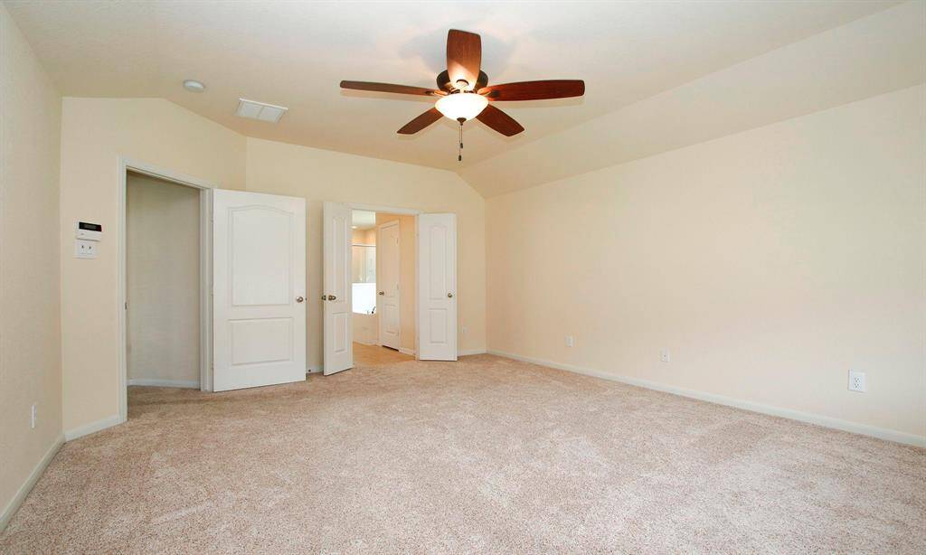 Double solid doors to primary bath