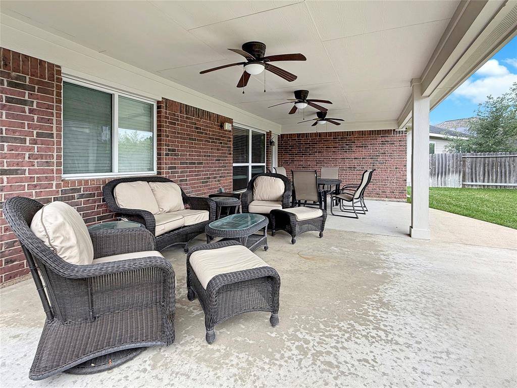 Three overhead fans to keep your temparature cool!