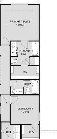 Primary Bedroom is larger than other homes with this floor plan.