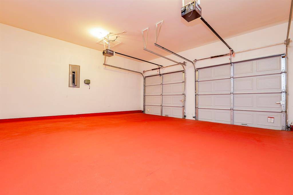Garage with lots of storage space