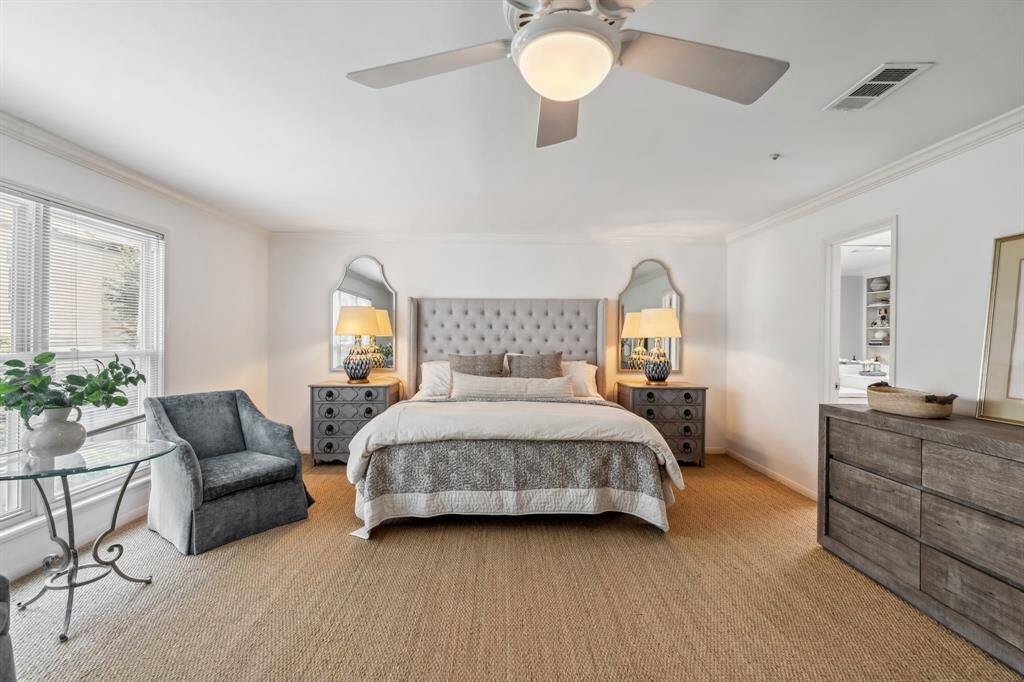Abundant natural light pours in through the large window.