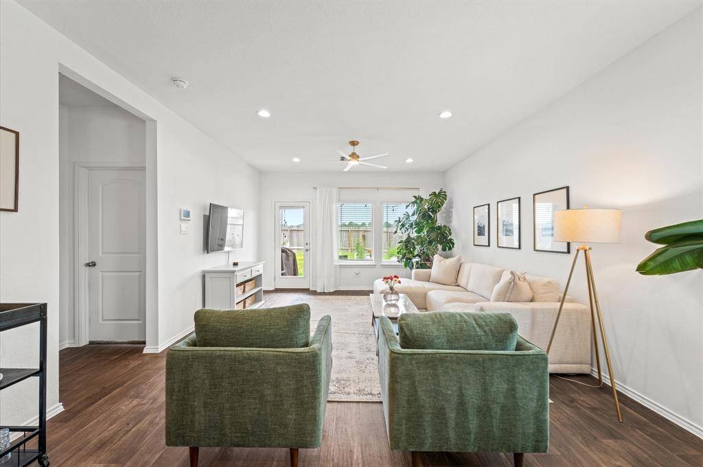 Massive first floor living with covered patio off this lovely area.