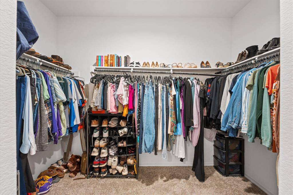 Large, and I do mean large walk-in closet.