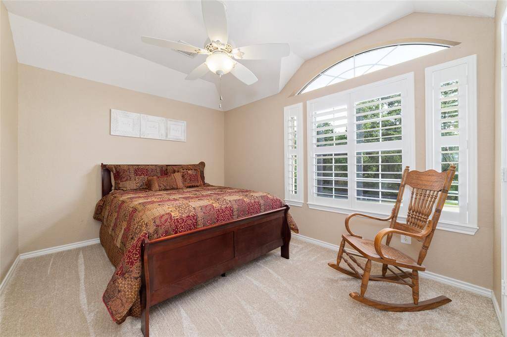 Three spacious bedrooms are located upstairs, each with fresh carpet replaced in 2025.