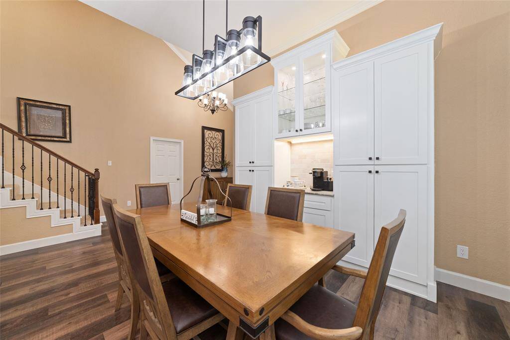 Large open dining room creating a space for making memories for years to come.