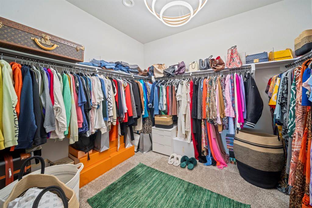 Large walk in closet.