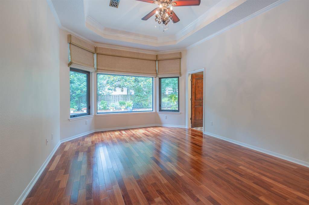 Primary Suite - stunning views to beautifully manicured backyard.