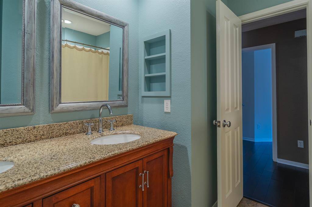 Dual vanities off of secondary bedrooms up.