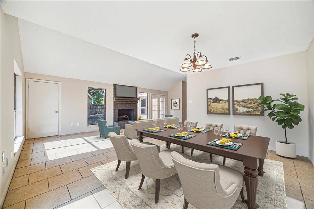 Virtually Staged Dining Room